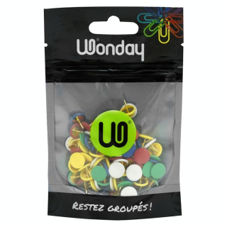 Punaise couleur par 100 - Wonday - Rougier et Plé
