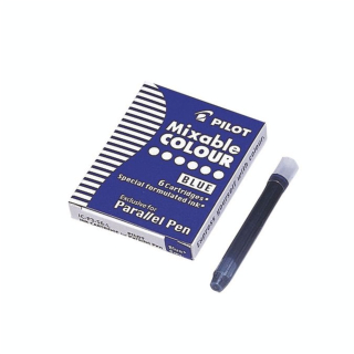 Cartouche d'encre Parallel Pen bleue par 6 - Pilot - Rougier et Plé