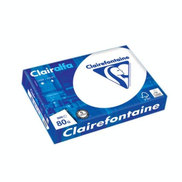 Ramette de papier blanc Clairalfa A3 - 80 g/m² - 500 feuilles - Clairefontaine - Rougier et Plé