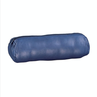 Trousse rond cuir teinte encre - Oxford - Rougier et Plé