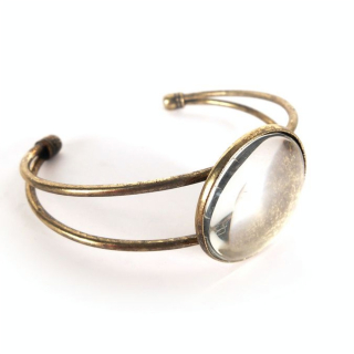 Bracelet Cabochon Rond Bronze - DTM - Rougier et Plé