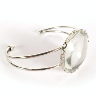 Bracelet Dentelle Rond Argenté - DTM - Rougier et Plé