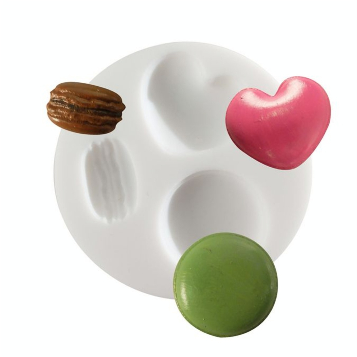 Moule en silicone  thème macaron - DTM - Rougier et Plé