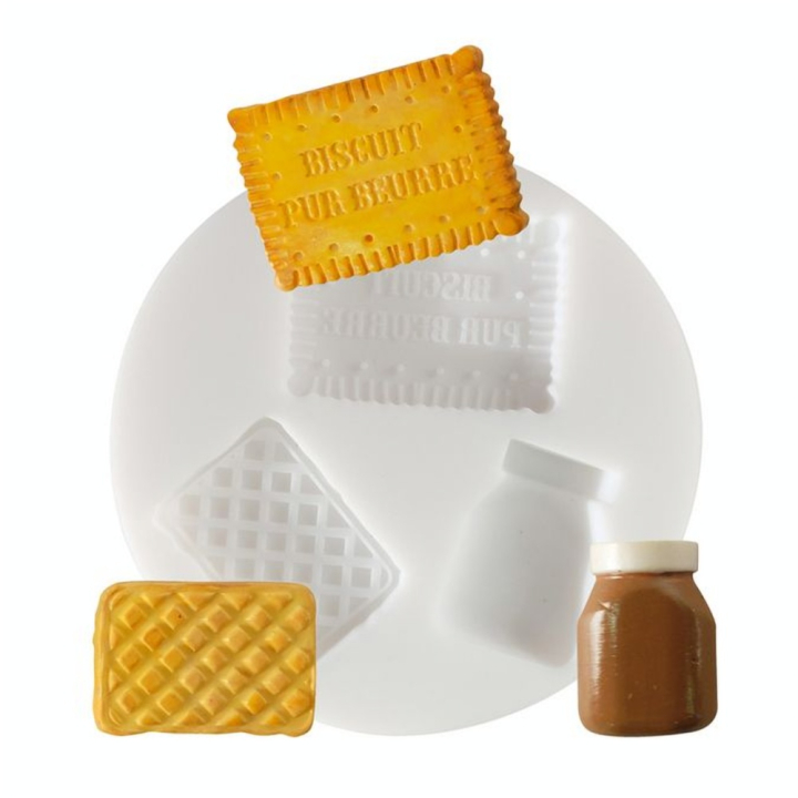 Moule en silicone  thème biscuit d'enfance - DTM - Rougier et Plé