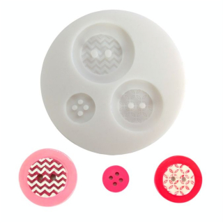Moule en silicone  thème bouton géométrique - DTM - Rougier et Plé
