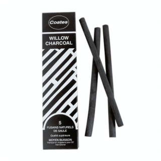 Fusain naturel de saule - moyen buisson Ø 8 mm - 5 pcs - Coates - Rougier et Plé