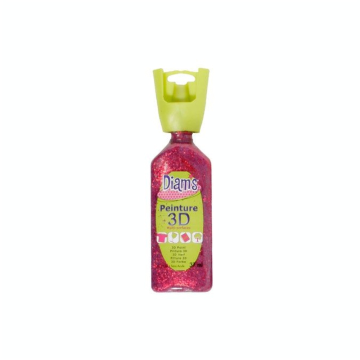 Peinture 3D pailleté 37 ml - Diams - Rougier et Plé