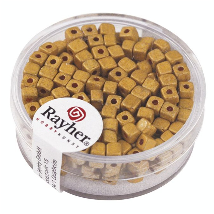 Perles de rocailles Metallic dépoli dé 3,4 mm x 15 g - Rayher - Rougier et Plé