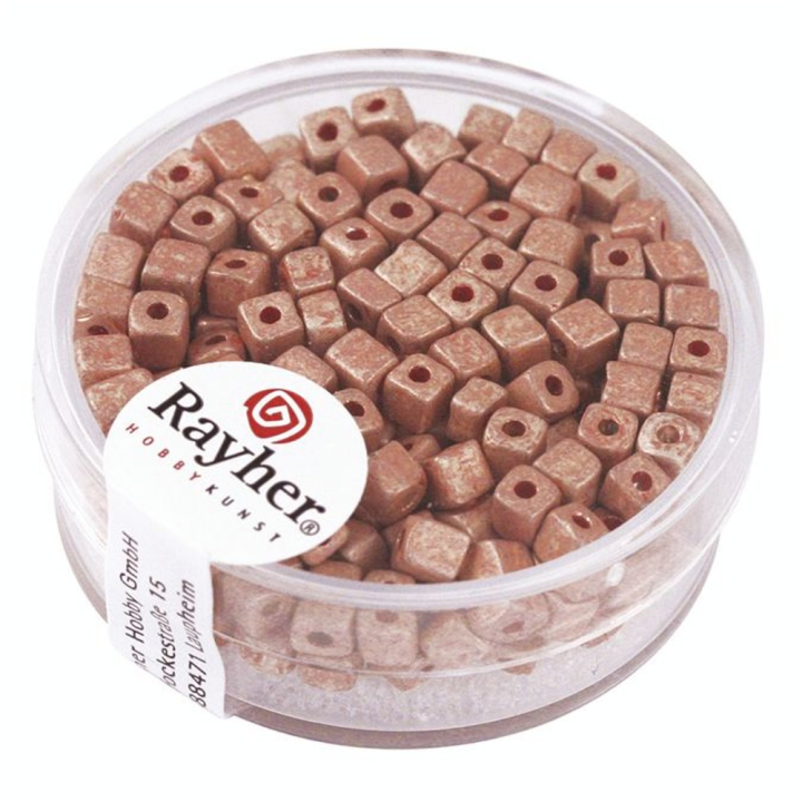 Perles de rocailles Metallic dépoli dé 3,4 mm x 15 g - Rayher - Rougier et Plé