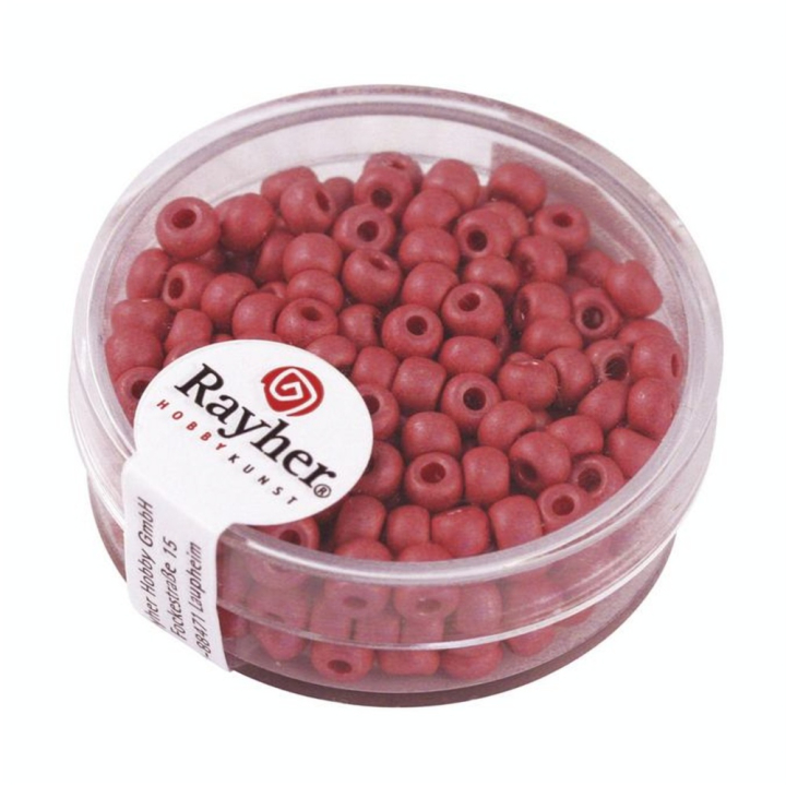 Perles de rocailles Metallic dépoli Ø 4 mm x 17g - Rayher - Rougier et Plé