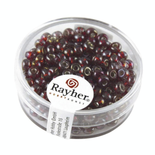 Perles de rocailles Rainbow intérieur argenté Ø 4 mm x 17 g - Rayher - Rougier et Plé