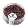 Perles de rocailles Rainbow intérieur argenté Ø 2,6 mm x 17 g - Rayher - Rougier et Plé