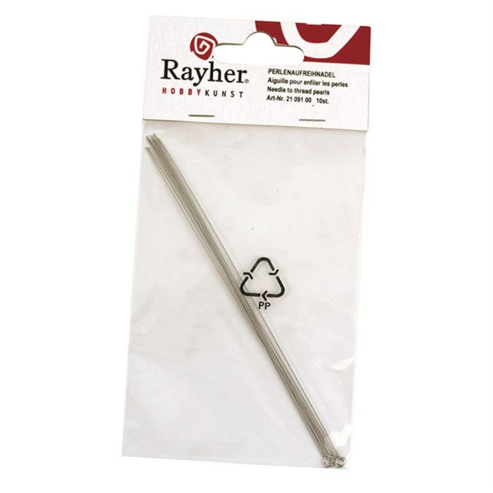 Aiguilles spéciales perles 130 mm x 10 pièces - Rayher - Rougier et Plé