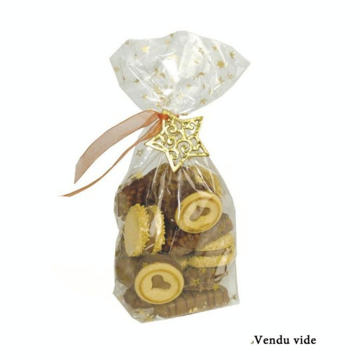 Sachets cadeau petites étoiles 115 x 190 mm x 10 pces - Rayher - Rougier et Plé