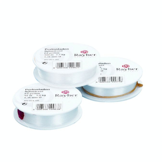 Fil perlon blanc 15 mm x 50 m - Rayher - Rougier et Plé