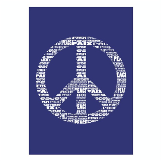 Pochoir My Style A4 peace - Rayher - Rougier et Plé