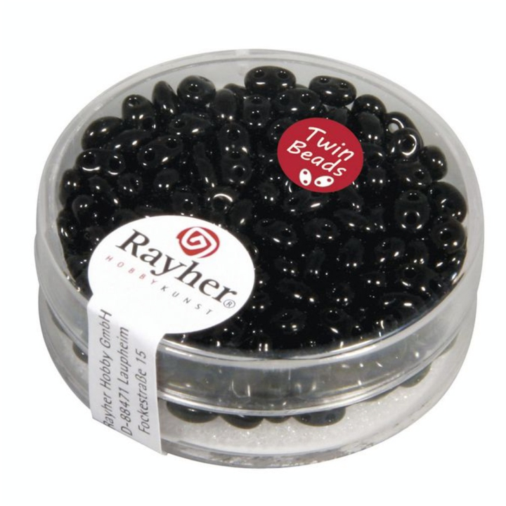 Twin Rocailles Opaque  2,5 x 5 mm x 14 g - Rayher - Rougier et Plé