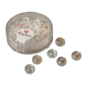 Perles en verre transparentes à grand trou 9 mm x 14 pces - Rayher - Rougier et Plé