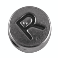 Perle lettre R argenté vieilli Ø 7 mm - Rayher - Rougier et Plé