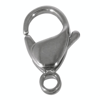Fermoir mousqueton en acier inoxydable L. 12 mm - Rayher - Rougier et Plé