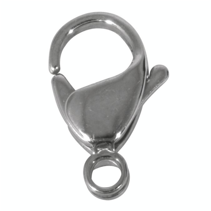 Fermoir mousqueton en acier inoxydable L. 12 mm - Rayher - Rougier et Plé
