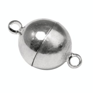 Fermoir magnétique boule extra fort argenté Ø 10 mm - Rayher - Rougier et Plé