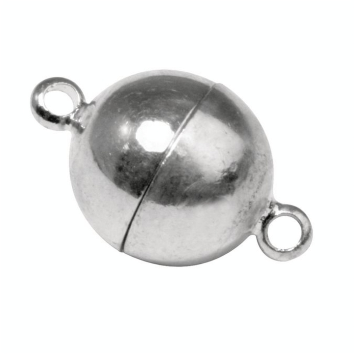 Fermoir magnétique boule extra fort argenté Ø 10 mm - Rayher - Rougier et Plé