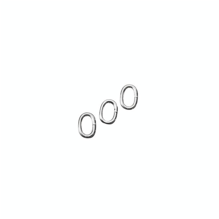 Anneaux ovales argenté vieilli 5,2 x 3,7 mm x 25 pces - Rayher - Rougier et Plé