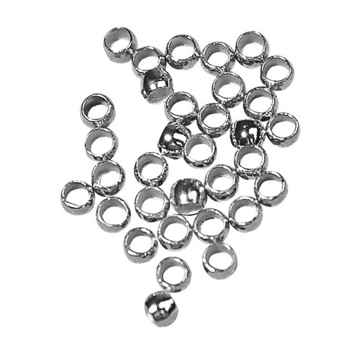 Perle à écraser argenté vieilli Ø 2 mm x 35 pces - Rayher - Rougier et Plé