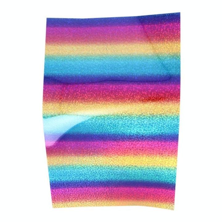 Film vinyle transfert textile thermocollant - Arc en ciel - 34 x 21 cm - Silhouette - Rougier et Plé