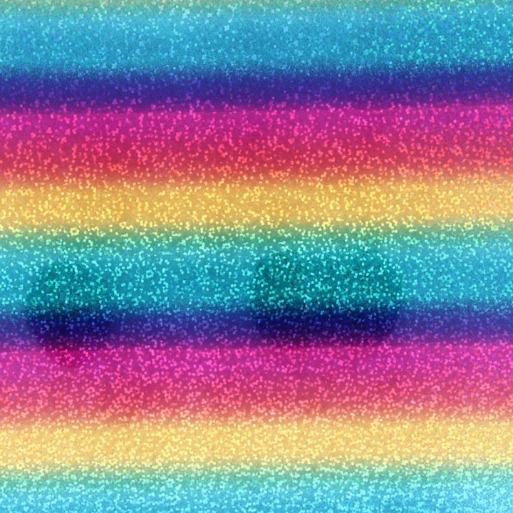 Film vinyle transfert textile thermocollant - Arc en ciel - 34 x 21 cm - Silhouette - Rougier et Plé