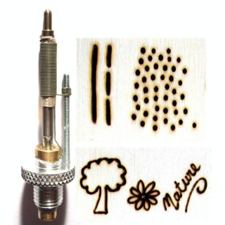 Pointe pour pyrograveur B22 - boule 2 mm - Scrapyro - Rougier et Plé