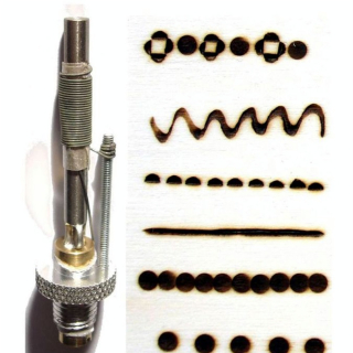 Pointe pour pyrograveur E24 - cercle plein 4 mm - Scrapyro - Rougier et Plé
