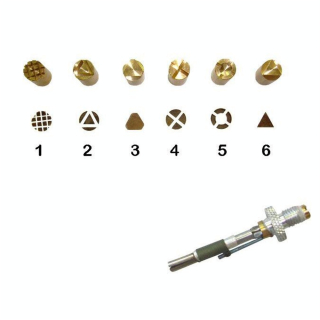 Pointe pour pyrograveur F21 + motifs 1 à 6 - Scrapyro - Rougier et Plé
