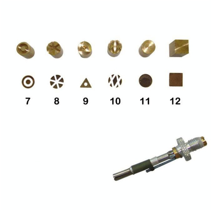 Pointe pour pyrograveur F21 + motifs 7 à 12 - Scrapyro - Rougier et Plé