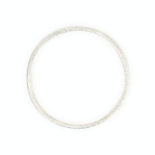 Anneau en métal filigrané argent brillant - 40 mm - Topaze - Rougier et Plé