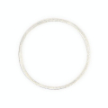 Anneau en métal filigrané argent brillant - 40 mm - Topaze - Rougier et Plé