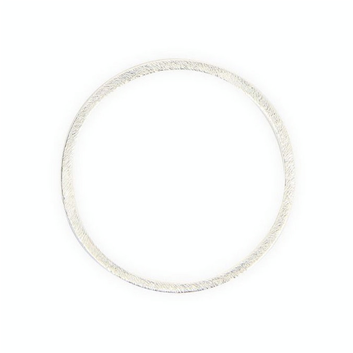 Anneau en métal filigrané argent brillant - 40 mm - Topaze - Rougier et Plé