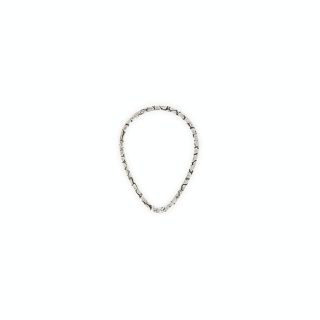 Anneau en métal filigrané oval argent - 2,8 x 3,5 mm - Topaze - Rougier et Plé