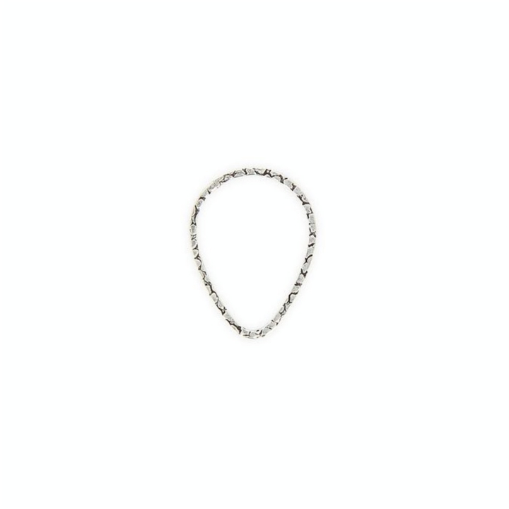 Anneau en métal filigrané oval argent - 2,8 x 3,5 mm - Topaze - Rougier et Plé