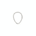 Anneau en métal filigrané oval argent brillant - 20 mm - Topaze - Rougier et Plé