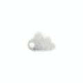 Estampe en métal nuage argent brillant - 12 x 8 mm - Topaze - Rougier et Plé