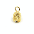 Pendentif en métall cloche avec anneau or - 32 x 15,5 mm - Topaze - Rougier et Plé