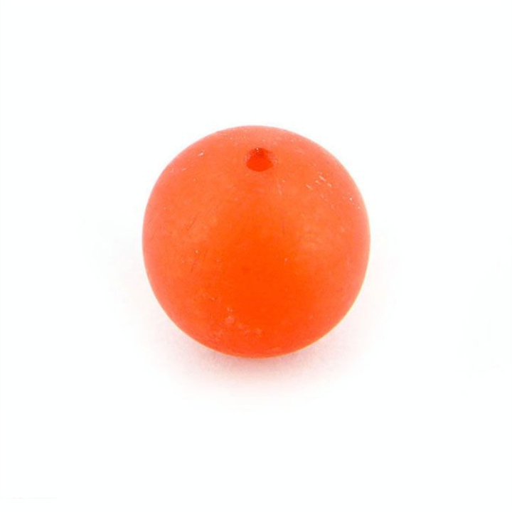 Perle en résine translucide ronde - 20 mm - Topaze - Rougier et Plé