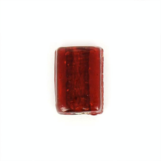 Perle en verre plate rectangulaire - 11 x 15 mm - Topaze - Rougier et Plé
