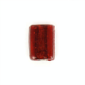 Perle en verre plate rectangulaire - 11 x 15 mm - Topaze - Rougier et Plé