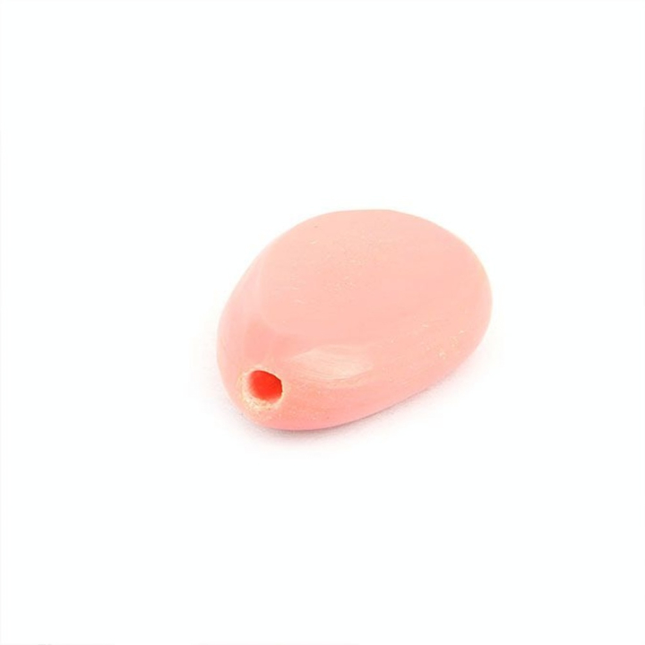 Perle triangle arrondi synthétique - 21 x 32 mm - Topaze - Rougier et Plé