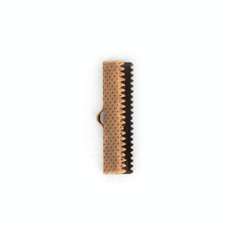 Pince ruban argent vieilli - 11 mm - Topaze - Rougier et Plé