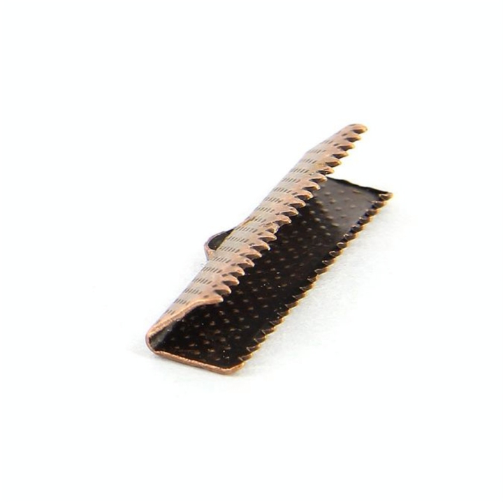 Pince ruban argent vieilli - 11 mm - Topaze - Rougier et Plé