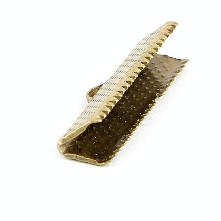 Pince ruban métal laiton - 11 mm - Topaze - Rougier et Plé